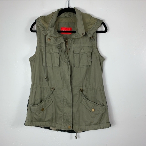 Fashionomics Aztec Olive Green Vest Size Large - Picture 5 of 8